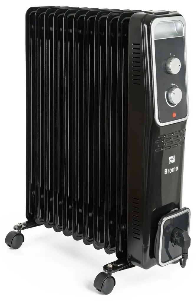 G21 Bromo olejový radiátor, 11 rebier, 2500 W,čierny, L