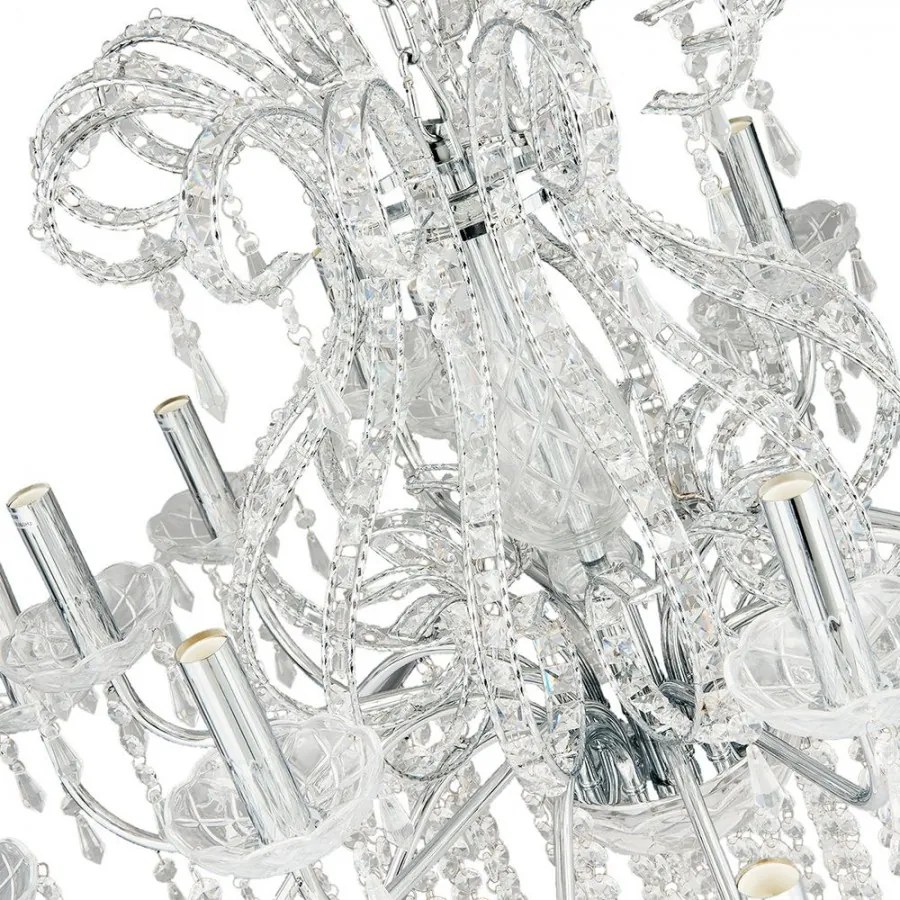 Strieborný krištáľový luster Ø85*71