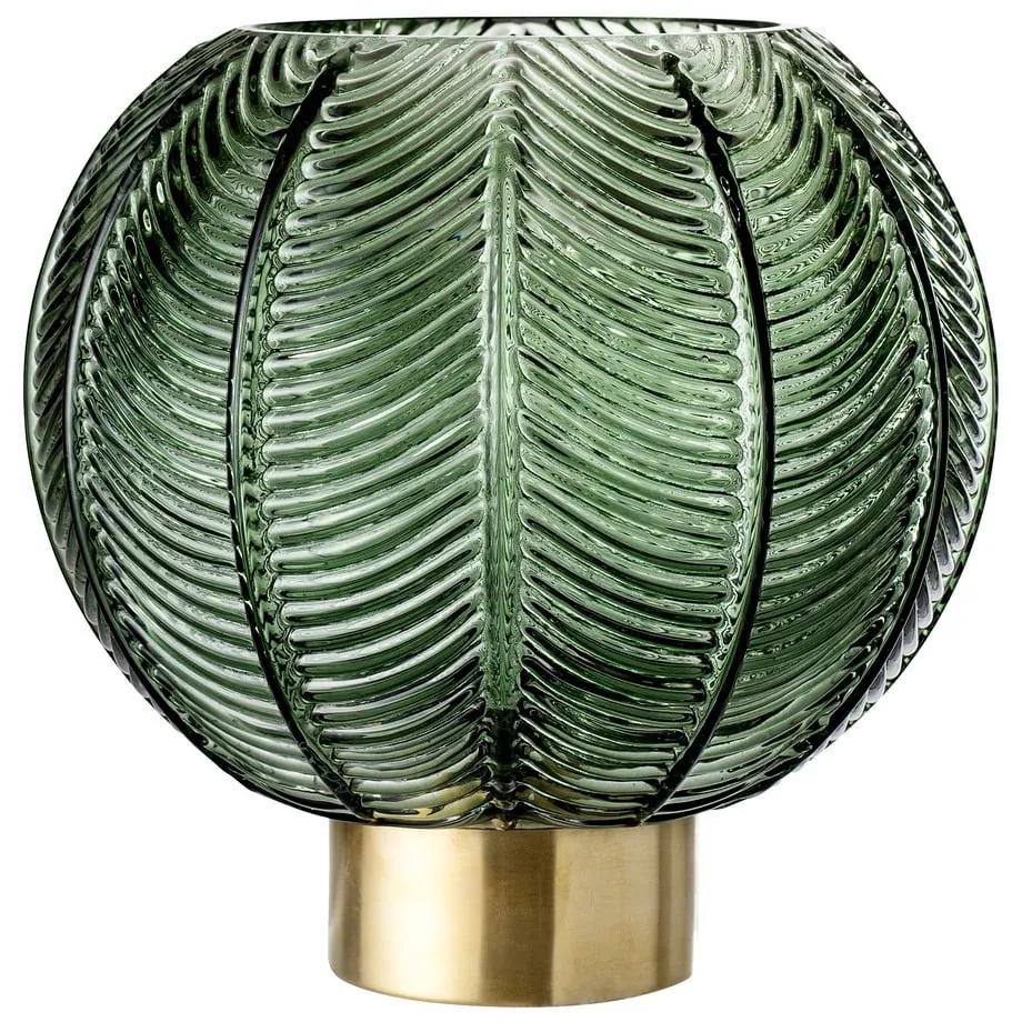 Zelená sklenená váza Bloomingville