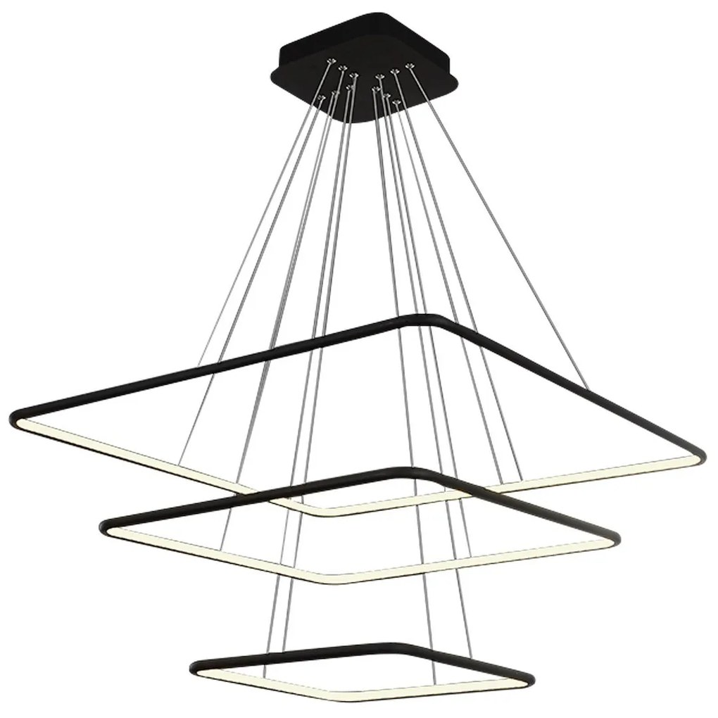 Závesné LED svietidlo Nix, 3x LED 117w, 3000k, b
