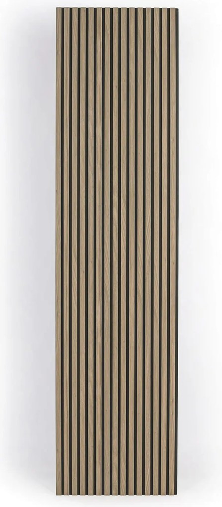 Drevený akustický panel, 2400 x 600 mm, B2BP007, balenie 5 ks, orech