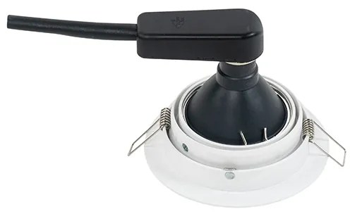 Okrúhle zapustené bodové svetlo biele nastaviteľné - Chuck 70