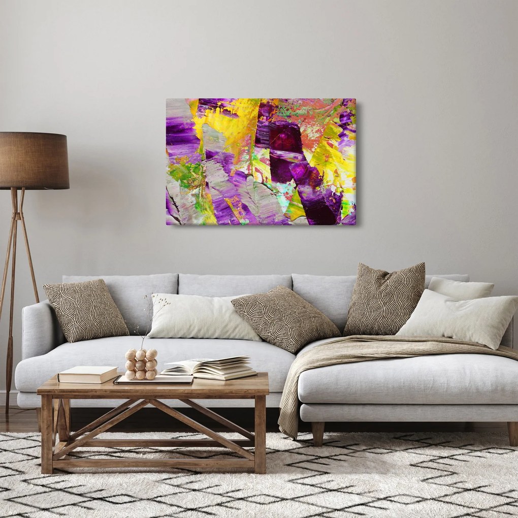 Obraz abstrakcie - maľba (90x60 cm)