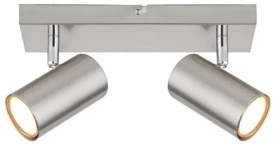Globo 57911-2 - Bodové svietidlo ROBBY 2xGU10/25W/230V matný chróm