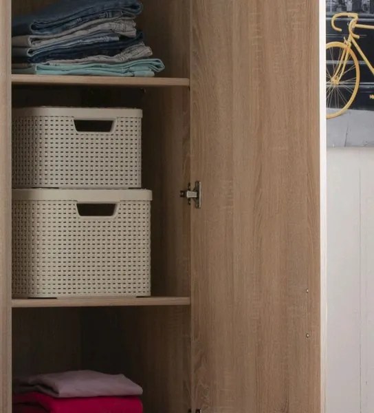 Šatníková skriňa Mega 141, dub sonoma