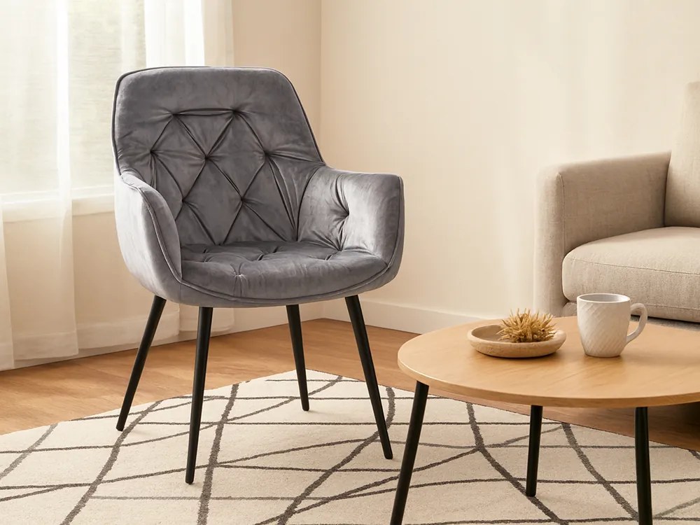 CH Jedálenská stolička Kelly - sivá