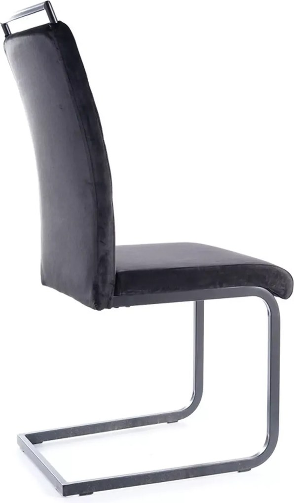 SI H-441 Sametová stolička čierna