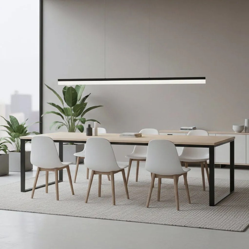 Toolight Toolight, LED stropné svietidlo 200cm, 48W, 4000K, APP1695-CP, čierna, OSW-07892