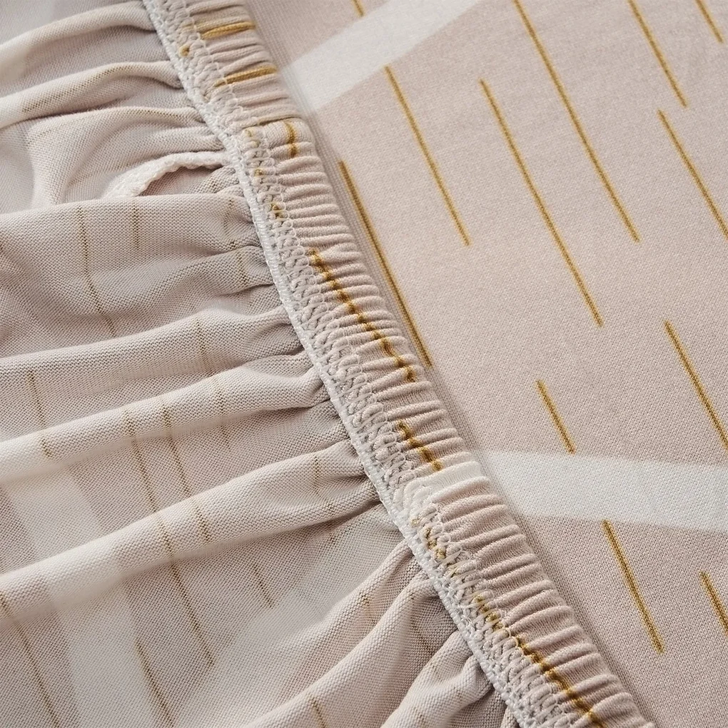 4Home Napínací poťah na stoličku Abstract béžová, 45-50 cm, súprava 2 ks
