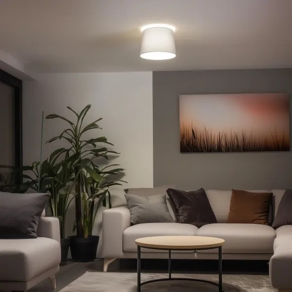 Brilagi - LED prisadený luster CERIA 1xE27/40W/230V pr. 30 cm sivý