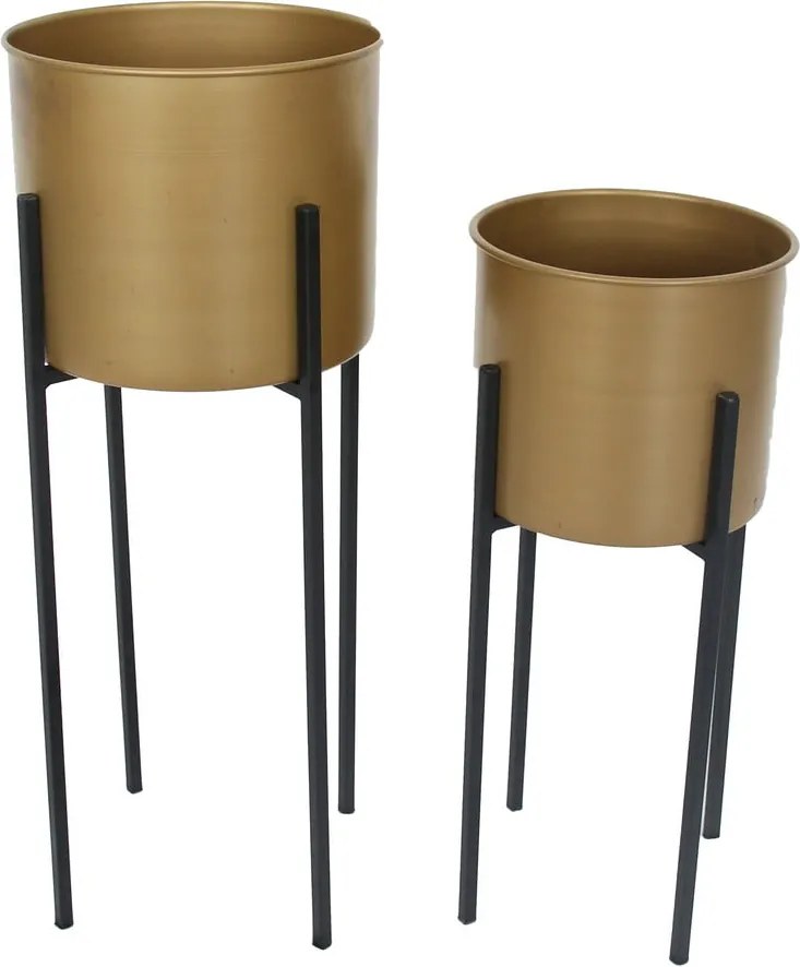 Kovové kvetináče v súprave 2 ks ø 24 cm Dempo – Garden Pleasure