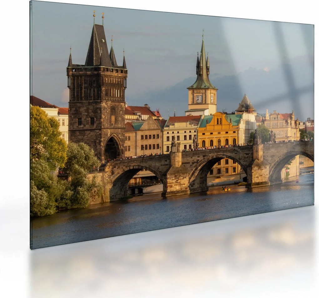 Sklenený obraz - Karlov most (70x50 cm)