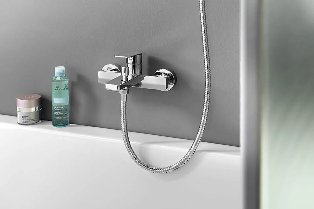 Aqualine Aqualine, DAPHNE nástenná vaňová batéria, chrómová, DH101