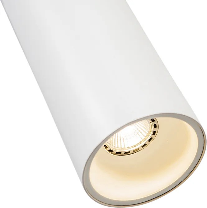 Dizajnové závesné svietidlo biele - Tubo