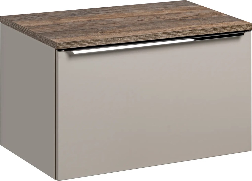 Comad Kúpeľňová skrinka pod doskové umývadlo SET-SFT B 80 Santa Fe Taupe/sivá