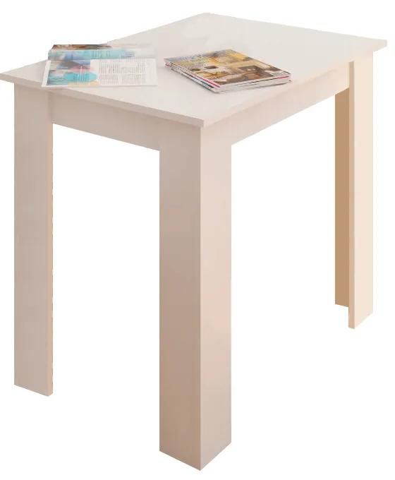 Kondela Jedálenský stôl, biela, 86x60 cm, TARINIO
