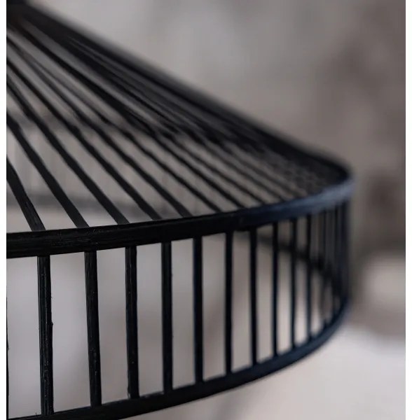 Markslöjd 108782 - Luster na lanku TAPA 1xE27/40W/230V čierna/bambus