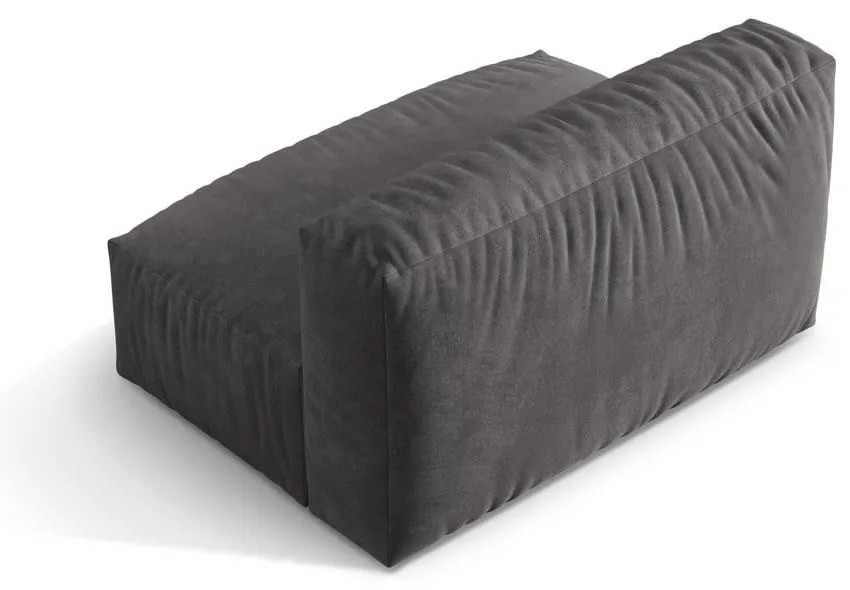 Sivý zamatový modul pohovky (stredový diel) Martina – Micadoni