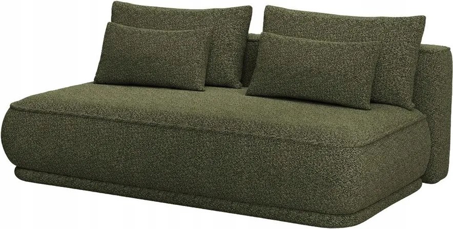 Pohovka trojsedačka Lesanna (olivová čierna)