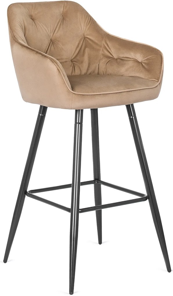 PROXIMA.store - Čalúnené barové kreslo SALEM FARBA: sivá