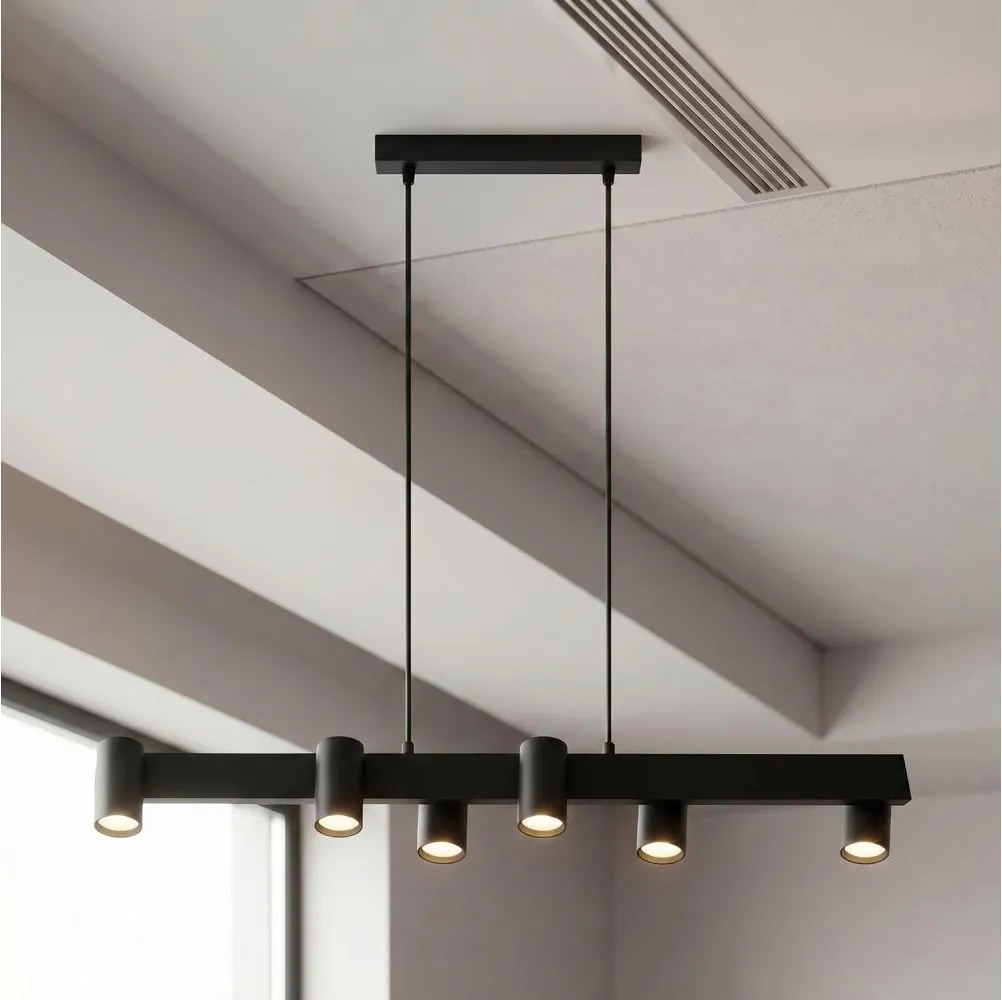 BRILAGI - Závesné svietidlo SELE na lankách 6xGU10/30W/230V čierne