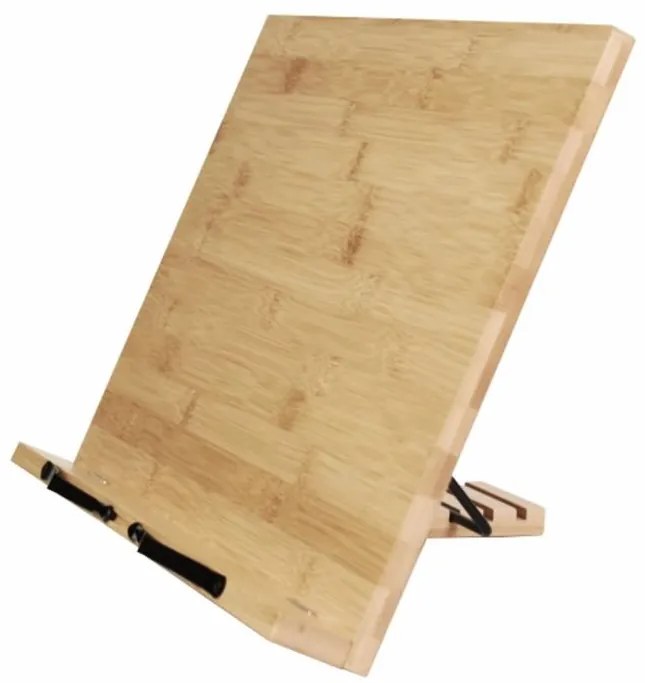 Stojan na knihy, bambus, 39 x 28 x 4,2 cm