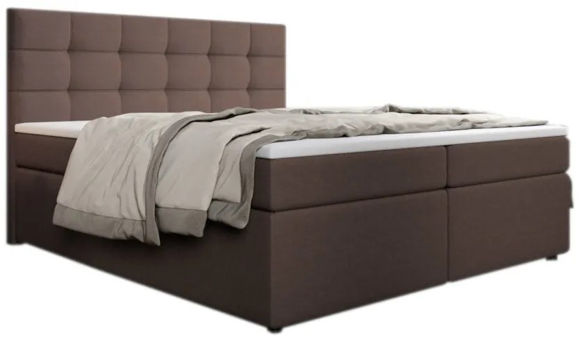 Čalúnená posteľ boxspring SALMA + vrchný matrac - inari 22 / 160x200