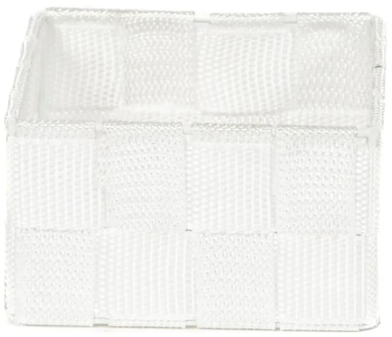 Compactor Úložný organizér do zásuvky Compactor TEX - košík S, 12 x 12 x 7 cm, biely, S