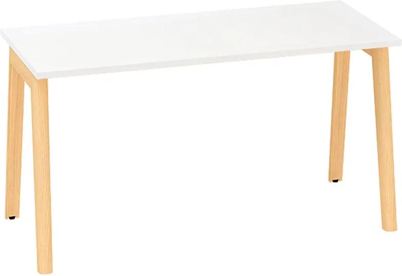 Kancelársky pracovný stôl ROOT, 1400 x 800 mm, biela