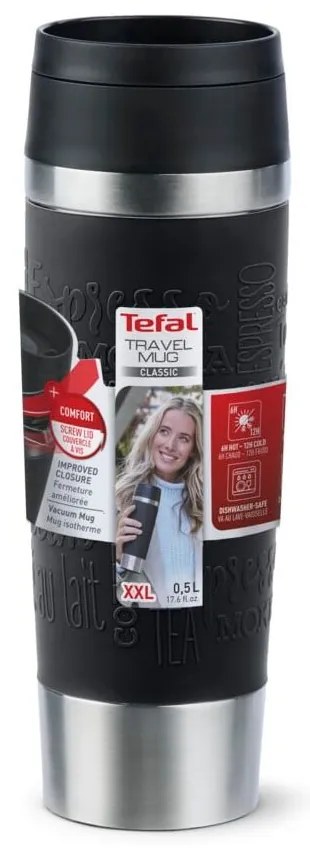 Čierny cestovný hrnček 500 ml – Tefal