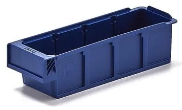 Plastový box DETAIL, pre 3 deliacich priečok, 300x94x80 mm, modrá