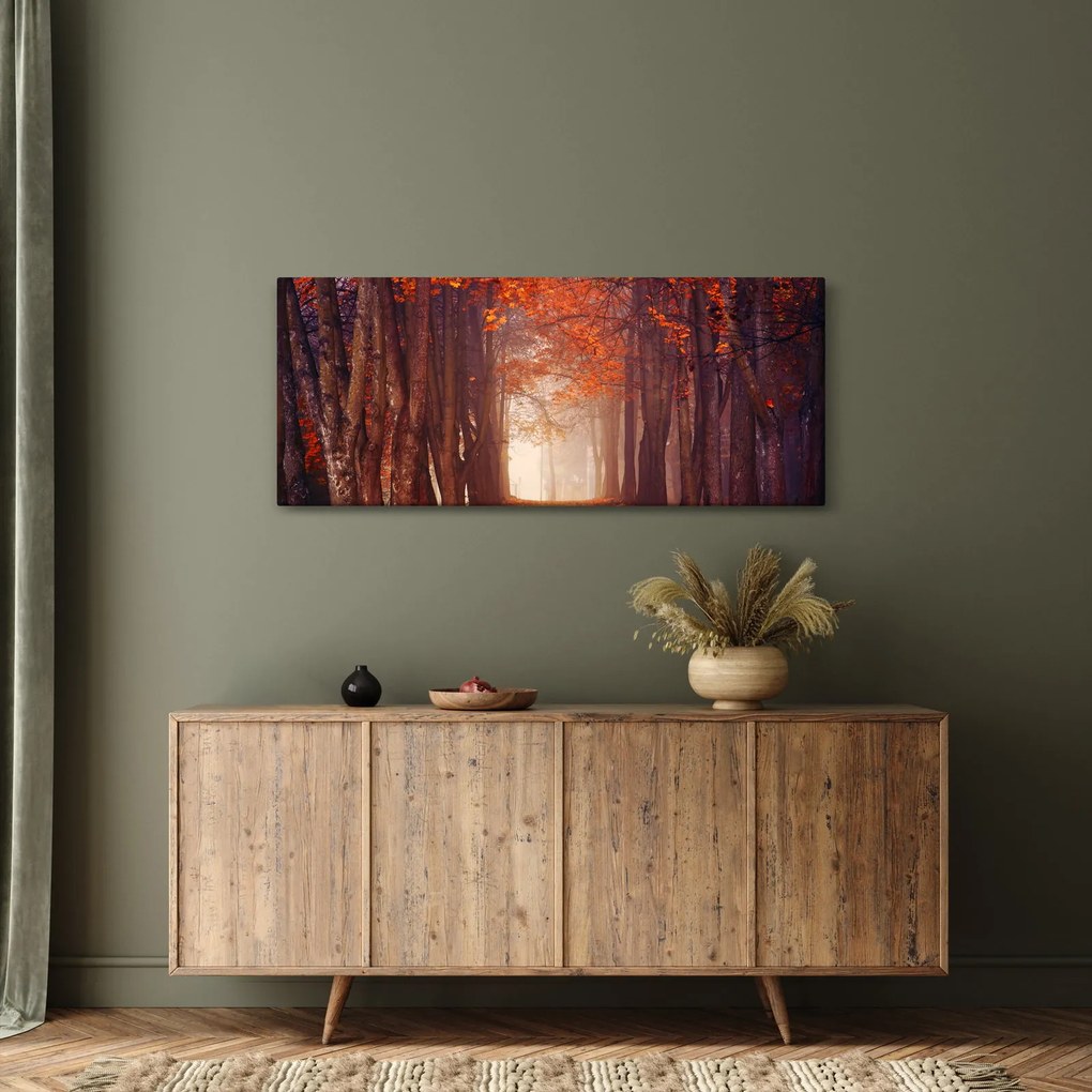 Obraz - Jesenné les (120x50 cm)