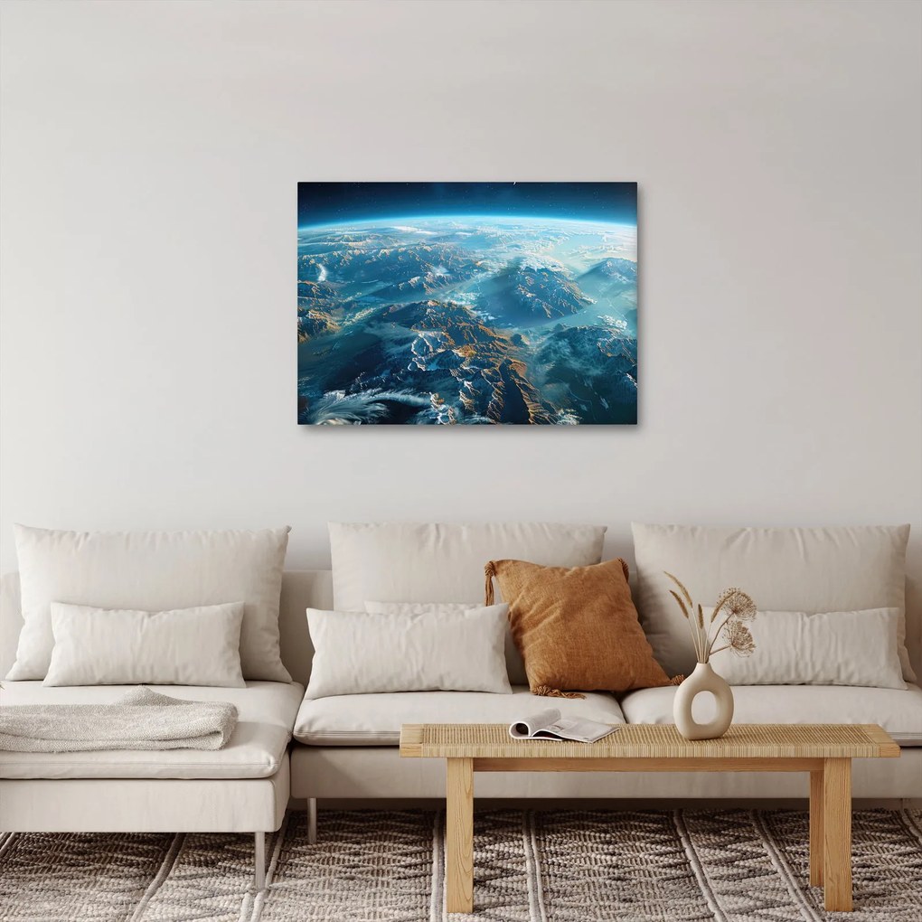 Obraz - Pohľad z vesmíru (70x50 cm)