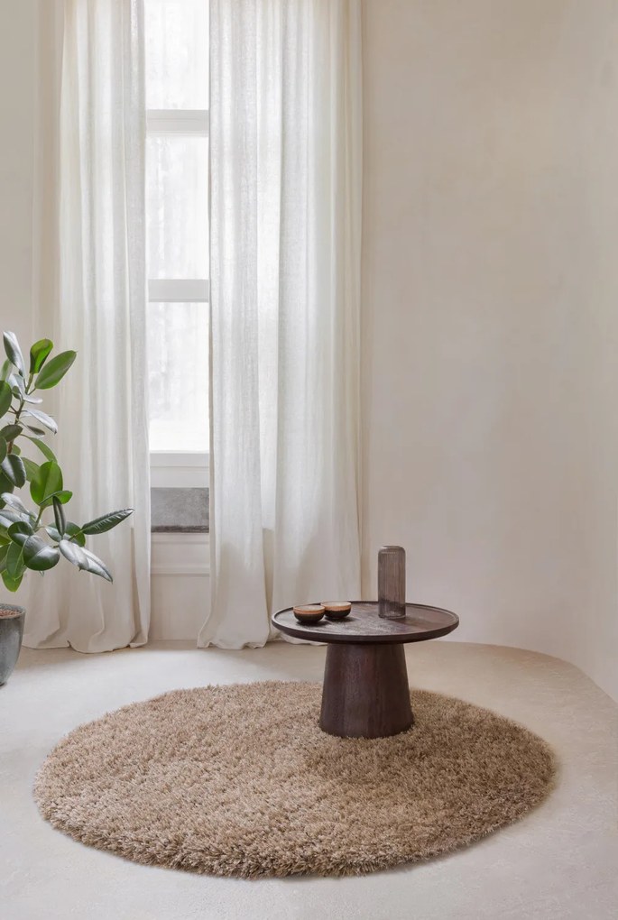 Osta, Kusový koberec Rhapsody 2501 600 kruh, 200x200 (priemer) kruh, hnedá, kancelária