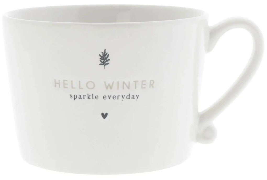 Bastion Collections Keramický hrnček Hello Winter White 300 ml