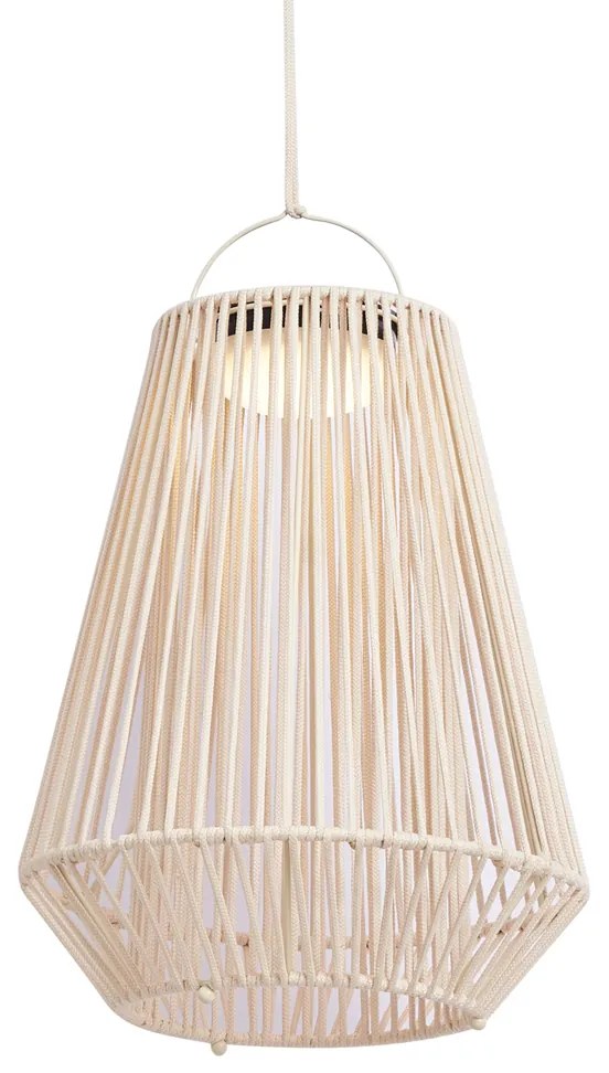 Bohemian stolná lampa béžová vrátane LED 3-stupňové stmievanie IP54 solárne nabíjanie - Duca