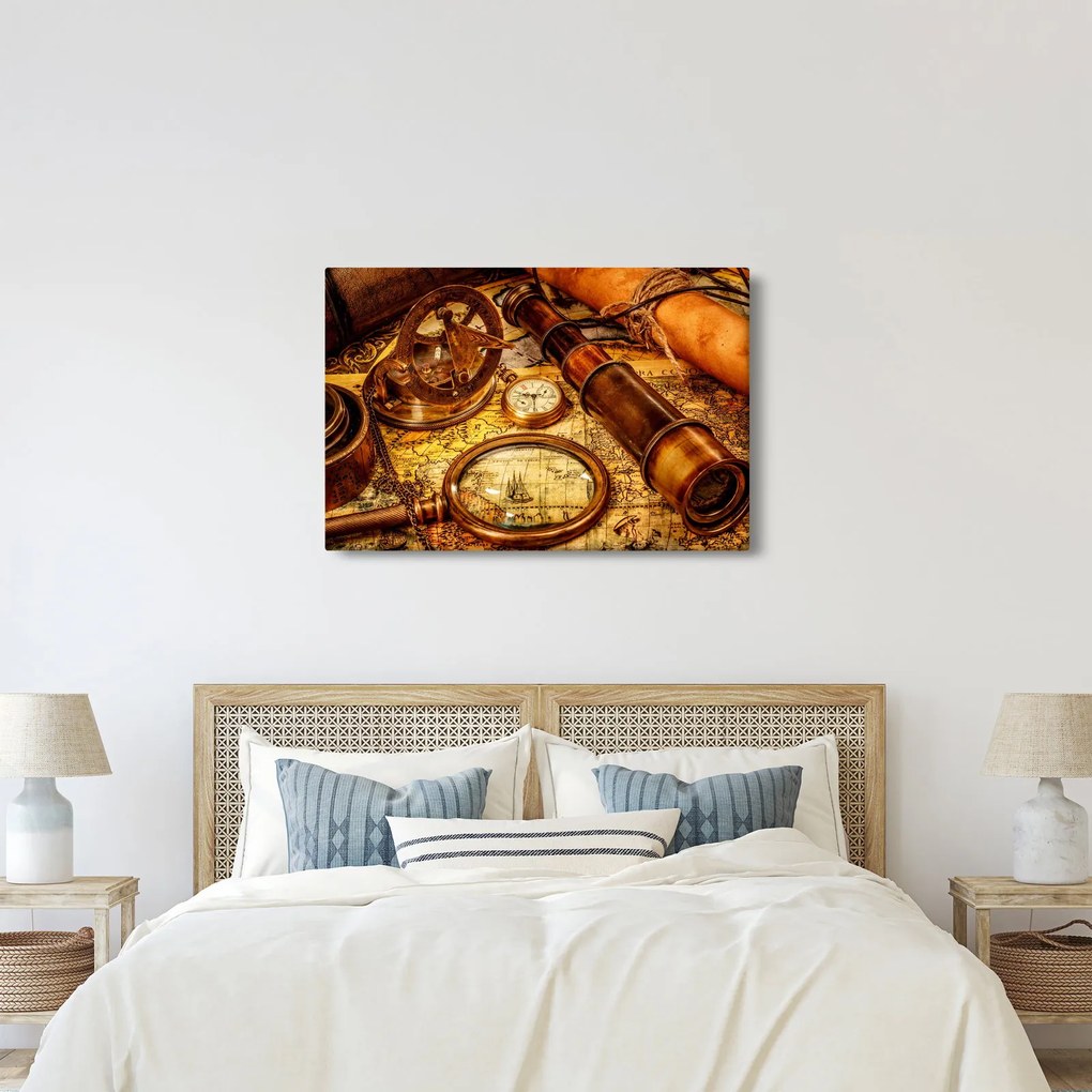 Obraz - Historické pomôcky námorníkov (90x60 cm)