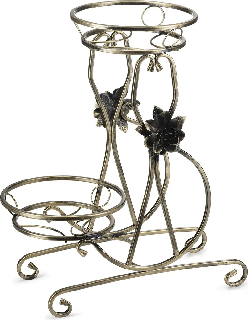 STOJAN NA KVETINÁČ FALA 64X30X54 CM ZLATÁ