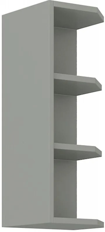 Kuchynská linka Bianka 290 cm - sivá / biely lesk