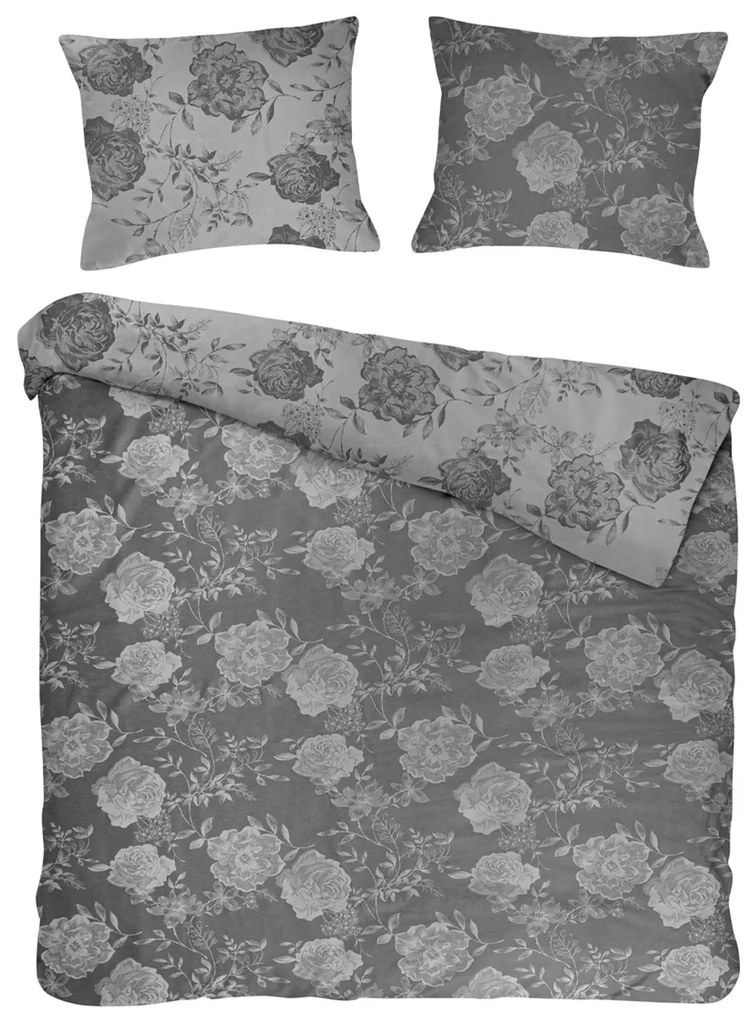 ŽAKÁROVÉ OBLIEČKY COTTONLOVE JACQUARD FLORY 200X220 CM, 2KS 70X80 CM VZOROVANÉ