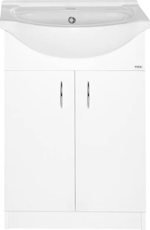 Aqualine SIMPLEX ECO 50 umývadlová skrinka vrátane umývadla 47x83, 5x29cm SIME500