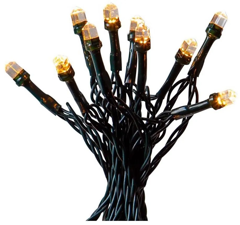 Eglo - LED Vonkajšia vianočná reťaz DIAMOND 200xLED/1 funkcia 20m IP44 teplá biela