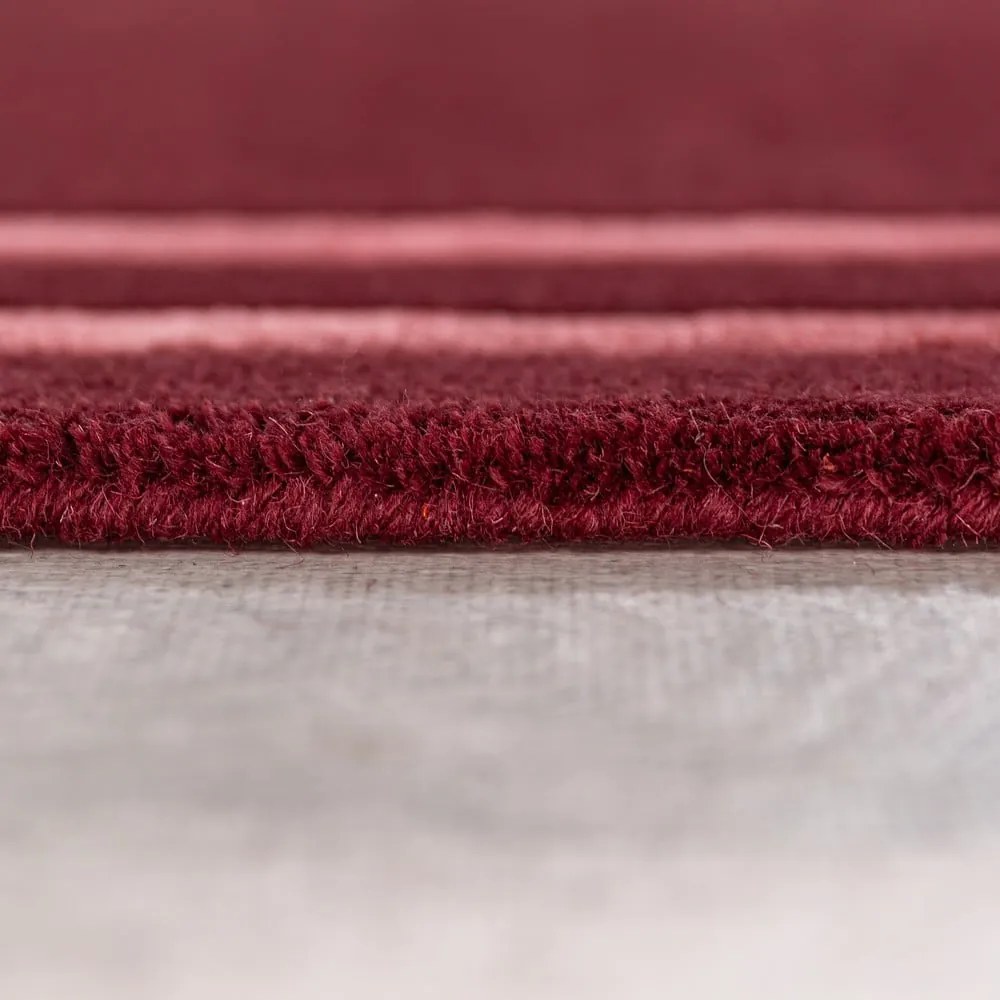 Vínový ručne tkaný vlnený koberec 160x230 cm Gatsby – Flair Rugs