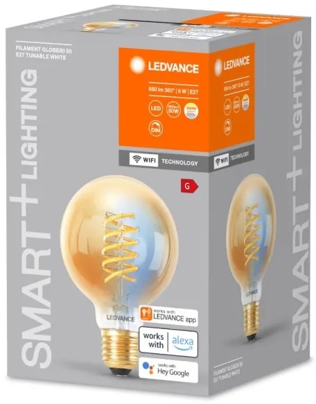 LED Stmievateľná žiarovka SMART+ GLOBE E27/8W/230V 2200-5000K Wi-Fi - Ledvance