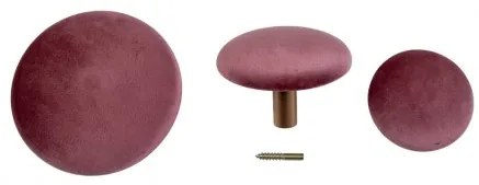 Věšák knoflíky GIZA HOUSE NORDIC set 3ks samet růžový House Nordic 4494021