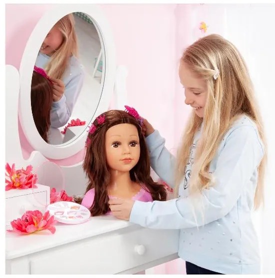 Bayer Design Hlava bábiky Charlene Super Model na česanie a líčenie (hnedá)  (100396275)