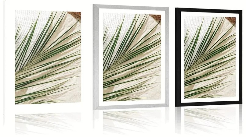 Plagát s paspartou letné zátišie - 40x60 silver