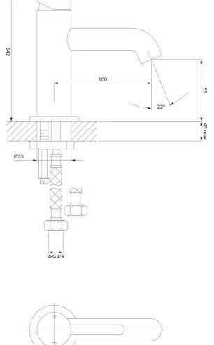 OMNIRES Y1210CR - Umývadlová batéria Y 14,2 cm lesklý chróm