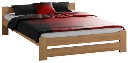Vyvýšená masívna posteľ Euro 180x200 cm vrátane roštu Borovica