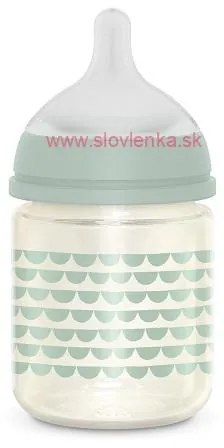 SUAVINEX - fľaša sklo BONHOMIA 120 ml  fyziologická SX PRO + 0 SF - zelená